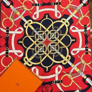 Hermes silk scarf in new condition